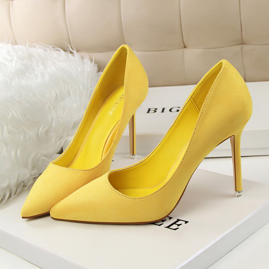 Pansy Suede Stiletto Pumps