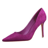 Pansy Suede Stiletto Pumps