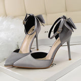 Wisteria Bow Knot Strap Pumps