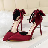 Wisteria Bow Knot Strap Pumps