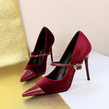 Matthiola Suede Buckle Pumps