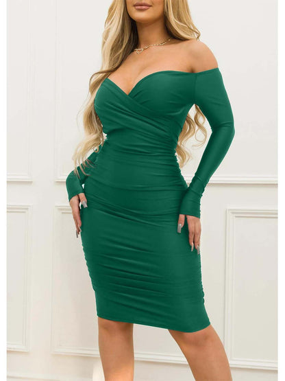 Off Shoulder Midi Dress