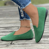 Diascia Suede Flat Shoes