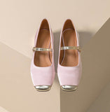 Scaevola Satin Ballet Pumps