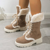 Daphne Platform Plush Snow Boots