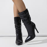 Solidago Pleated Ankle Boots