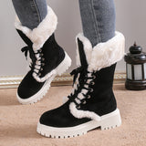 Daphne Platform Plush Snow Boots