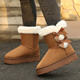 Kalmia Bowknot Platform Snow Boots