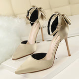 Wisteria Bow Knot Strap Pumps