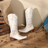 Nerine Embroidery Cowboy Boots