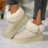 Kalmia Furry Platform Snow Boots