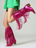 Scilla Shiny Tassels Boots