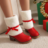 Watsonia Plush Bow Snow Boots