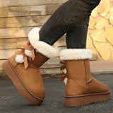 Kalmia Bowknot Platform Snow Boots