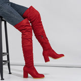 Viola Suede Over Knee Boots