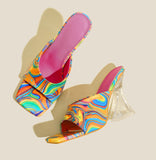 Daisy Colorful Painting Mules