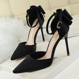 Wisteria Bow Knot Strap Pumps