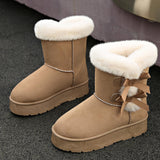 Kalmia Bowknot Platform Snow Boots