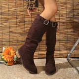 Watsonia Buckle Knee High Boots