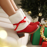 Watsonia Plush Bow Snow Boots