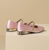 Scaevola Satin Ballet Pumps