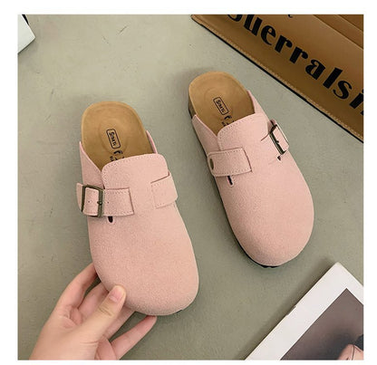 Daisy Suede Cork Clog Slides