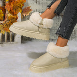 Kalmia Furry Platform Snow Boots