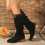 Watsonia Buckle Knee High Boots