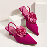 Petunia Flower Stiletto Pumps