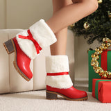 Watsonia Plush Bow Snow Boots