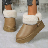 Kalmia Furry Platform Snow Boots