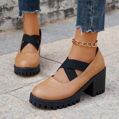 Lilac Cross Strap Mary Jane