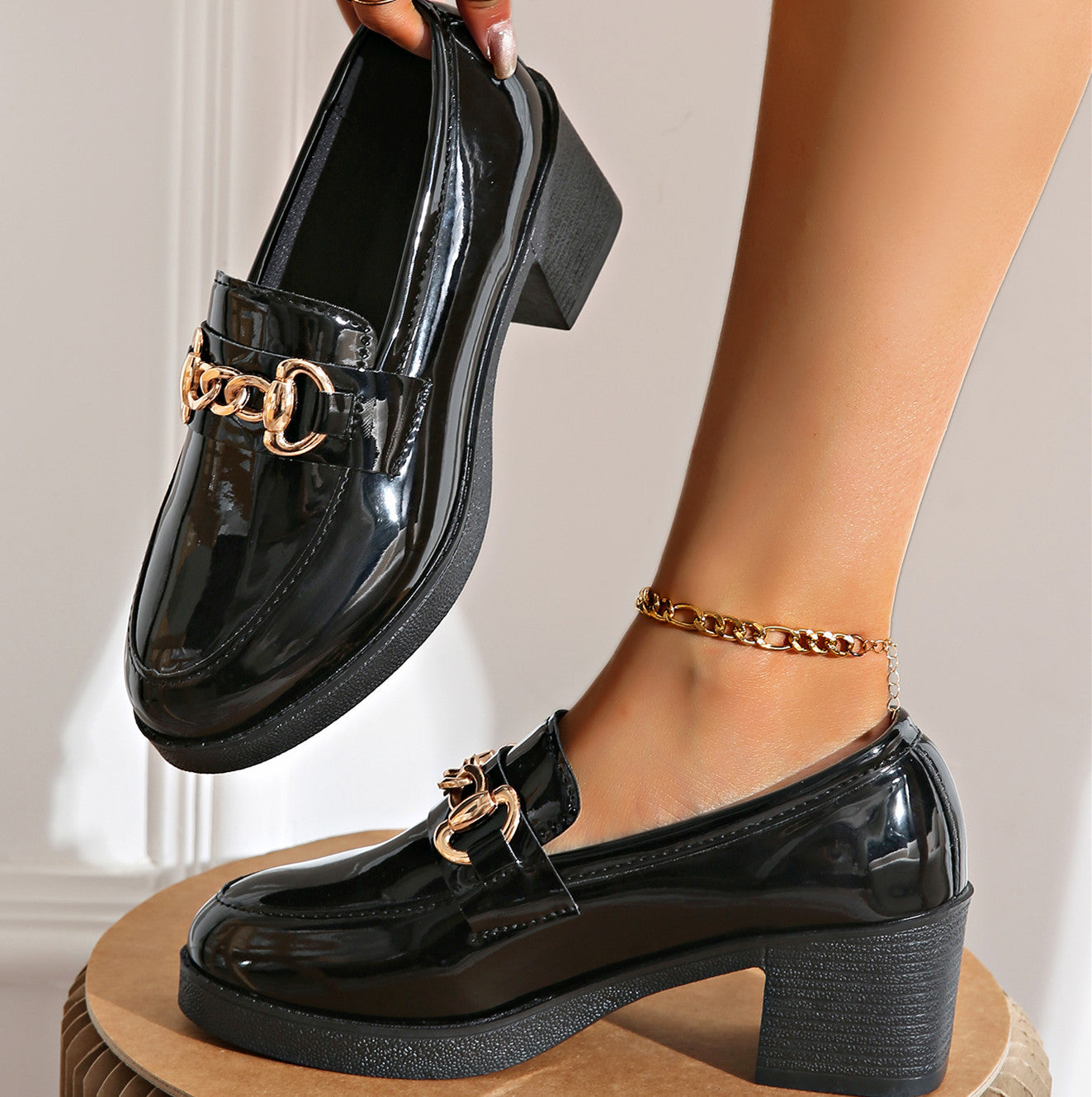 Gerbera Metal Block Loafers