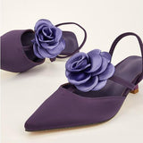 Petunia Flower Stiletto Pumps