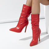 Solidago Pleated Ankle Boots