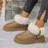 Kalmia Furry Platform Snow Boots