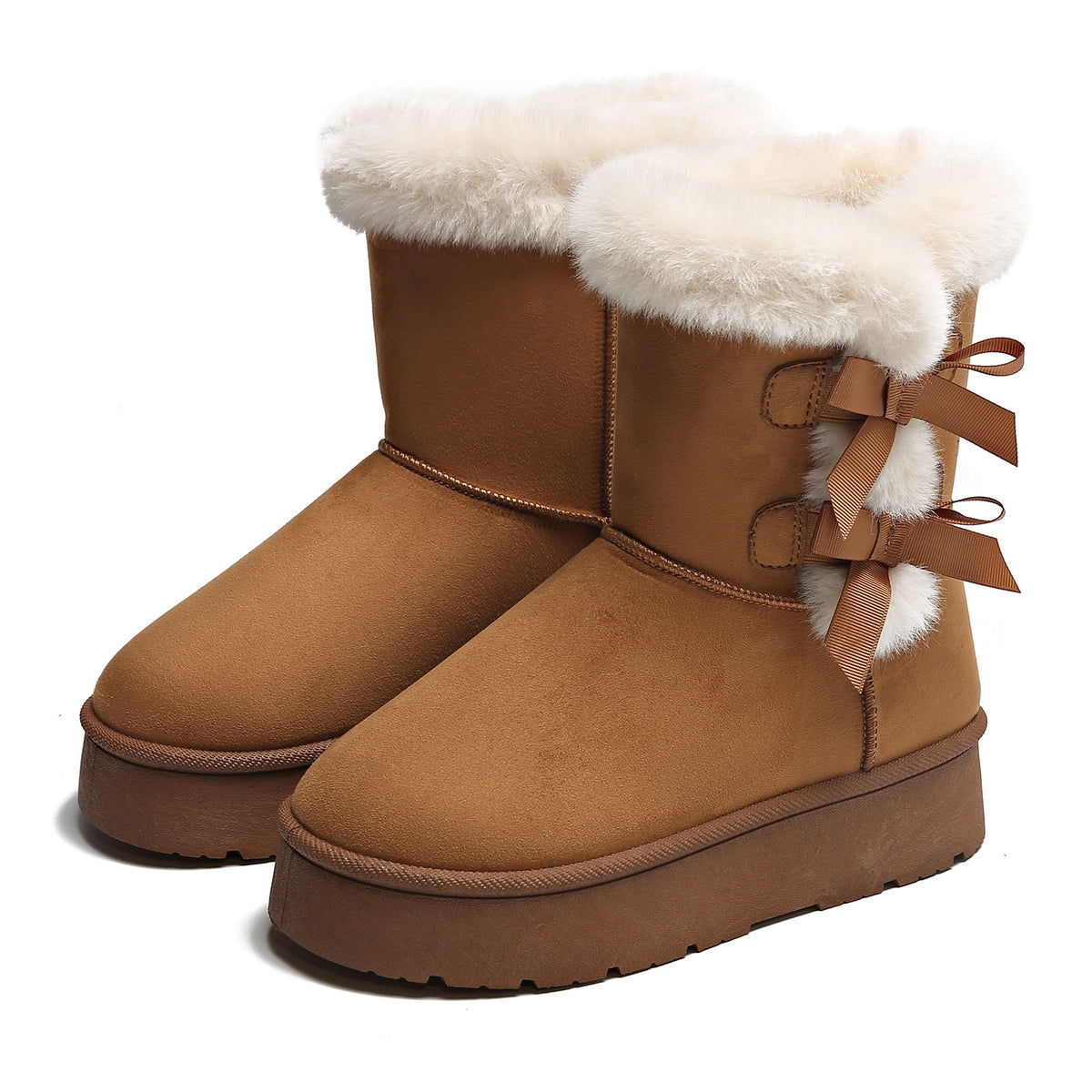 Kalmia Bowknot Platform Snow Boots