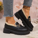 Hosta Plush Platform Loafers