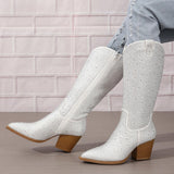 Matthiola Diamond Knee High Boots