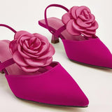 Petunia Flower Stiletto Pumps