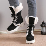 Daphne Platform Plush Snow Boots