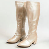 Petunia Block Heel Knee High Boots