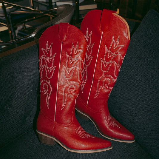 Diascia Embroidered Cowboy Boots