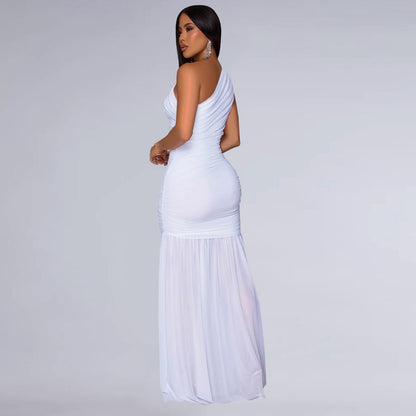 Celeste Elegant Solid Color Dress