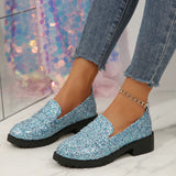 Erica Diamond Platform Loafers