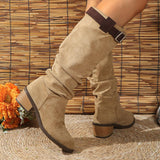 Watsonia Buckle Knee High Boots