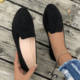 Diascia Suede Flat Shoes