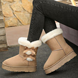 Kalmia Bowknot Platform Snow Boots