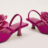 Petunia Flower Stiletto Pumps