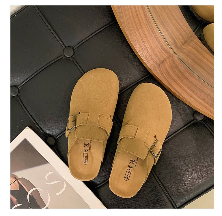 Daisy Suede Cork Clog Slides